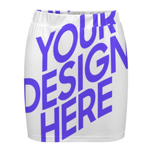 Cargar imagen en el visor de la galería, Minifalda de Mujer LM243 personalizado con patrón foto texto (impresión de imagen única)