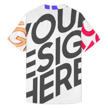 Cargar imagen en el visor de la galería, Camisas de manga corta para hombre DCS07 personalizado con patrón foto texto (impresión de imágenes múltiples)