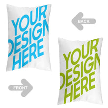 Cargar imagen en el visor de la galería, Fundas de almohada de gran tamaño de 30 x 50 cm a 50 x 137 cm personalizado con patrón foto texto (diferentes patrones en ambos lados)