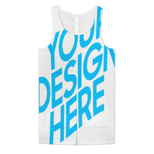 Cargar imagen en el visor de la galería, Mono corto de mujer con cuello redondo XLR personalizado con patrón foto texto (impresión de imagen única)