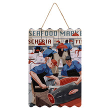 Cargar imagen en el visor de la galería, Cuadro Pintura Imagen Dibujo Colgante de Madera (de forma Ondulada) 20×30cm GY0903174 Personalizado Personalizada con Foto, Texto o Logo