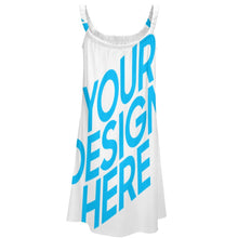 Cargar imagen en el visor de la galería, Vestido sin Mangas con Tirantes de Moda para Mujer AQ Personalizado con Impresión Completa de una imagen con Foto Logo Patrón Texto