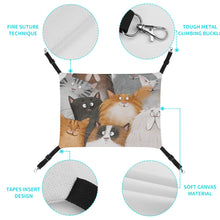 Cargar imagen en el visor de la galería, Hamaca para mascotas cama para mascotas, columpio para gatitos de madera maciza, silla y hamacas 2 en 1 cama de descanso para gatos CW1508000 Personalizado Personalizada con Foto, Texto o Logo