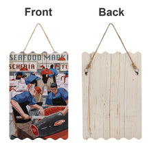 Cargar imagen en el visor de la galería, Cuadro Pintura Imagen Dibujo Colgante de Madera (de forma Ondulada) 20×30cm GY0903174 Personalizado Personalizada con Foto, Texto o Logo