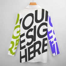 Cargar imagen en el visor de la galería, Traje / Blazer Top casual de moda para mujer NZ2205246 Personalizada con Impresión Completa de múltiples imágenes con Foto Logo Patrón Texto