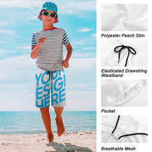 Cargar imagen en el visor de la galería, Pantalones cortos / Ropa de Playa con Estampado para Niños Adolescentes (diseño de dos piezas) Personalizado con Impresión Completa con Foto Logo Patrón Texto