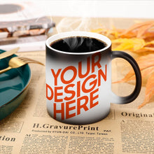Cargar imagen en el visor de la galería, Taza de Cerámica Color Cambiado Imágenes Diferentes en Ambos Lados JJ0520156 Personalizada con Foto Logo Patrón Texto