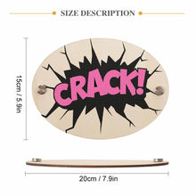 Cargar imagen en el visor de la galería, Placa con número de la casa Chapa Plancha de casa de Madera Oval GY0903287 Personalizado Personalizada con Foto, Texto o Logo