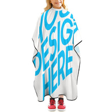 Cargar imagen en el visor de la galería, Capa Peluquería Infantil Bata de Corte de Pelo Delantal Impermeable de Afeitar Salón para Niños JJ0522084 Personalizada Impresion Completa de Una Imagen con Foto Logotipo Patrón Texto