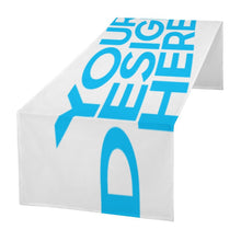 Cargar imagen en el visor de la galería, Bandera de cama Toalla tapizada Decoración del banquete de boda del hotel JJ0527062 Personalizada con impresión completa con Foto Logo Patrón Texto