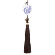 Cargar imagen en el visor de la galería, Colgante de Cristal para Coche con Nudo Chino / Colgante para Espejo Retrovisor de Coche / Decoración Adorno para Espejo de Coche QC1104041 Personalizado con Impresión Completa de Una Imagen con Foto Logo Patrón Texto