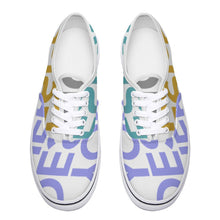 Cargar imagen en el visor de la galería, Zapatos de lona con cordones para mujer hombre FS0811006 Personalizados con Impresión Completa con Foto Logo Patrón Texto