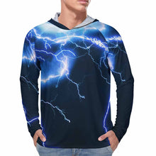 Cargar imagen en el visor de la galería, Sudadera con capucha con protección solar manga larga para hombre NZ145 Personalizada con Impresión Completa con Foto Logo Patrón Texto