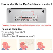 Cargar imagen en el visor de la galería, Adhesivo decorativo Funda Pegatinas para ordenador portátil compatible con MacBook Personalizada con Foto Texto o Logo