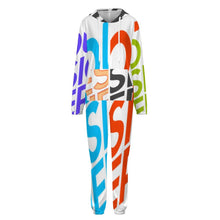 Cargar imagen en el visor de la galería, Ropa de estar por casa de una pieza con cremallera para hombres y mujeres personalizado con patrón foto texto (impresión de imágenes múltiples)