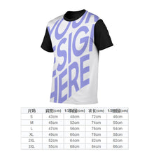 Cargar imagen en el visor de la galería, Camiseta manga corta de moda para hombre estampado en el frente FS0803201 Personalizada con Foto Logo Patrón Texto