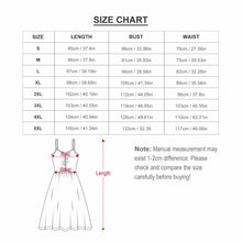 Cargar imagen en el visor de la galería, Vestido largo de tirantes de moda para mujer AJQ Personalizado con Impresión Completa de una imagen con Foto Logo Patrón Texto