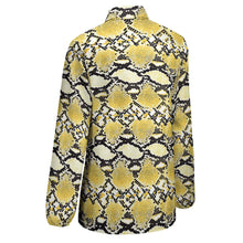 Cargar imagen en el visor de la galería, Camisa / Blusa vintage casual manga larga cuello en V con botones para mujer HS Personalizada con Impresión Completa de múltiples imágenes con Foto Logo Patrón Texto