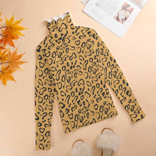 Cargar imagen en el visor de la galería, Suéter Jersey ligero elástico de cuello alto para mujer MY08 Personalizado con Impresión Completa de una imagen con Foto Logo Patrón Texto