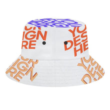 Cargar imagen en el visor de la galería, Sombrero de Pescador Cubo para Mujer / Hombre con Tres Imágenes Impresión Completa FS0809006 Personalizado con Foto Texto o Logo