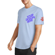 Cargar imagen en el visor de la galería, Camisetas clásicas de algodón orgánico estampadas en el pecho y los puños personalizado con patrón foto texto