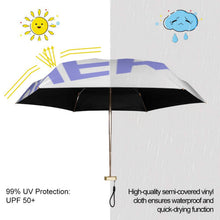 Cargar imagen en el visor de la galería, Paraguas Plegable Antiviento a Prueba de Lluvia Solar para Mujer Hombre JJ0529175 Personalizadas Impresion Completa de Una Imagen con Foto Logo Patrón Texto