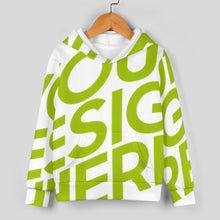 Cargar imagen en el visor de la galería, Conjunto de sudadera de 2 piezas A5TZ para niños y niñas con sudadera con capucha y pantalones deportivos personalizado con patrón foto texto