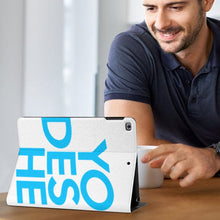Cargar imagen en el visor de la galería, Funda protectora para iPad realizada en piel TPU personalizado con patrón foto texto