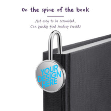 Cargar imagen en el visor de la galería, Marcapáginas de metal Marcadores de arte acero inoxidable libro regalos para niñas, niños y lectores BG1613011 Personalizado con Foto, Texto o Logo