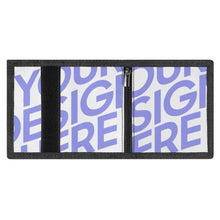 Cargar imagen en el visor de la galería, Cartera / Billetera de tres pliegues con estampado para mujer hombre XB0608018 Personalizada con Foto Logo Patrón Texto