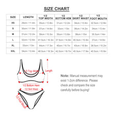 Cargar imagen en el visor de la galería, Bikini Conjunto Traje de Baño Sexy Suave Verano Playa de 2 piezas para mujer S99D54 Personalizado con Impresión Completa de múltiples imágenes con Foto Logo Patrón Texto