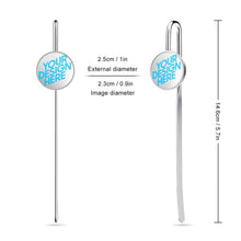 Cargar imagen en el visor de la galería, Marcapáginas de metal Marcadores de arte acero inoxidable libro regalos para niñas, niños y lectores BG1613011 Personalizado con Foto, Texto o Logo