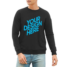 Cargar imagen en el visor de la galería, Sudadera suelto casual con cuello redondo y hombros caídos 100% algodón para hombres A-071 FS0816096 Personalizada con Foto, Texto o Logo