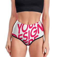 Cargar imagen en el visor de la galería, Pantalones cortos de yoga y gimnasia para mujer XG002 personalizado con patrón foto texto (impresión de imágenes múltiples)
