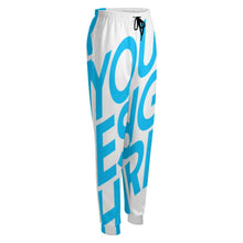 Cargar imagen en el visor de la galería, Pantalones de chándal con estampado completo para mujeres con estampado de una sola imagen personalizada con logotipo texto patrón fotos