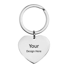 Cargar imagen en el visor de la galería, Llavero Redondo / Llavero de Hueso / Corazón / Gato / Estrella JJ0529156 Grabado Personalizado con Texto Nombre