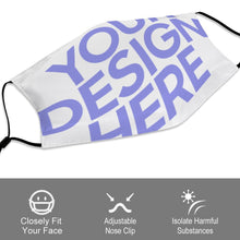 Cargar imagen en el visor de la galería, Mascarilla Antipolvo Infantil Higiénica Reutilizable para Niños Niñas Mayores con filtros JJ0521012 Personalizada Impresion Completa con Imagen Foto Logo Patrón Texto