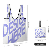 Cargar imagen en el visor de la galería, Bolsa de compras plegable ligera XB0601029 Personalizada con Impresión Completa con Foto Logo Patrón Texto