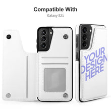 Cargar imagen en el visor de la galería, Carcasa de Teléfono de TPU Cuero de Samsung Funda de Móvil para Galaxy S21 del Tirón 3C0705121 Personalizada Impresion Completa de Una Imagen con Foto Logo Patrón Texto