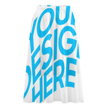 Cargar imagen en el visor de la galería, Falda de gasa de doble capa con estampado de verano para mujer NZ062 Personalizada con Impresión Completa de una imagen con Foto Logo Patrón Texto