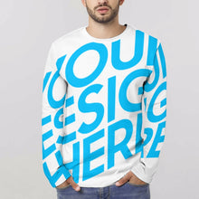 Cargar imagen en el visor de la galería, Camiseta ligera de manga larga con estampado para hombre EL Personalizada con Impresión Completa de una imagen con Foto Logo Patrón Texto