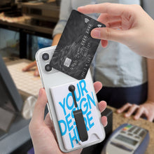 Cargar imagen en el visor de la galería, Tarjeteros para teléfono celular bolsillo para la parte posterior del teléfono para tarjetas de identificación, tarjetas de crédito adhesivo 3C0708002 Personalizado Personalizada con Foto, Texto o Logo