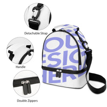 Cargar imagen en el visor de la galería, Bolsa de Comida de Doble Capa de Bandolera / Bolsa de Almuerzo de Hombro XB0602047 Personalizada de Una Imagen con Foto Logo Patrón Texto