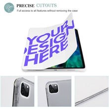 Cargar imagen en el visor de la galería, Funda protectora para tablet con portalápices integrado para iPad Pro (12,9 pulgadas) personalizado con patrón foto texto