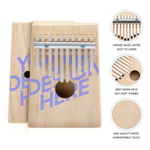 Cargar imagen en el visor de la galería, Piano de Pulgar Kalimba Teclas de Madera Marimba Instrumento Profesional JJ0530001 Personalizado Impresion Completa de Una Imagen con Foto Logo Patrón Texto