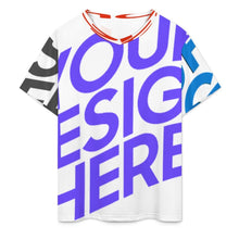 Cargar imagen en el visor de la galería, Camiseta clásica con cuello en V para hombre J66T personalizado con patrón foto texto (impresión de imágenes múltiples)