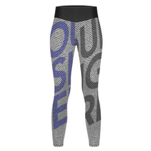 Cargar imagen en el visor de la galería, Pantalones de Yoga Deportivos / Leggings Elásticos con Patrón de Panal para Mujer YJ050 Personalizados con Impresión Completa de Múltiples Imágenes con Foto Logo Patrón Texto