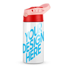 Cargar imagen en el visor de la galería, Taza termo infantil emergente bomba con asa pajita 304 acero inoxidable JJ0520155 Personalizada con Foto Logo Patrón Texto