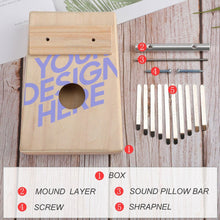 Cargar imagen en el visor de la galería, Piano de Pulgar Kalimba Teclas de Madera Marimba Instrumento Profesional JJ0530001 Personalizado Impresion Completa de Una Imagen con Foto Logo Patrón Texto