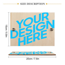 Cargar imagen en el visor de la galería, Placa con número de la casa Chapa Plancha de casa de Madera Cuadrada GY0903350 Personalizado Personalizada con Foto, Texto o Logo